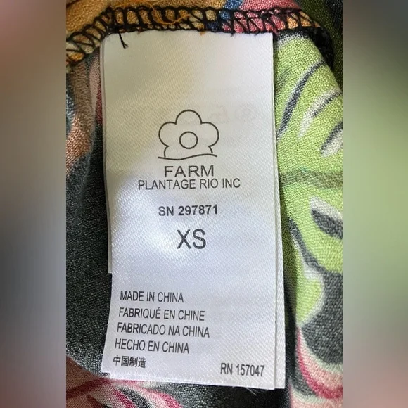 FARM RIO Patchwork Tapestry Ankle Dress Size X Small - Picture 10 of 10